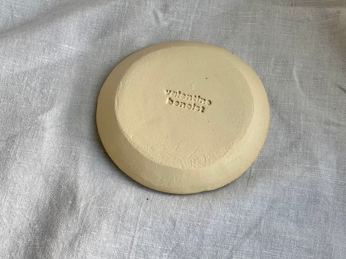 Porte-savon - Rond - Grès Doux - ⌀11 cm - Vert Céladon