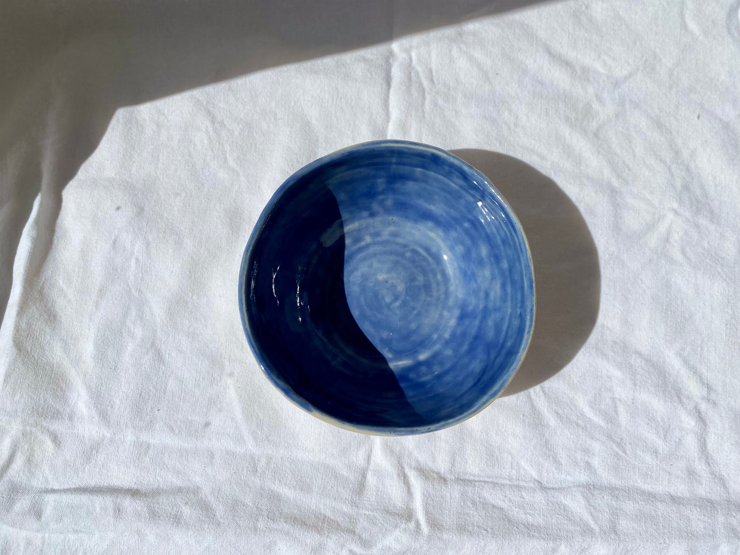 Bol - ⌀14*5 cm - Grès Doux - Bleu Délavé
