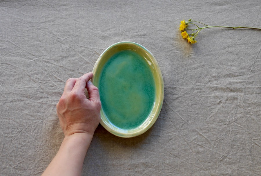 my-hungry-valentine-ceramics-studio-dish-oval-side-bg-celadon-top-hand