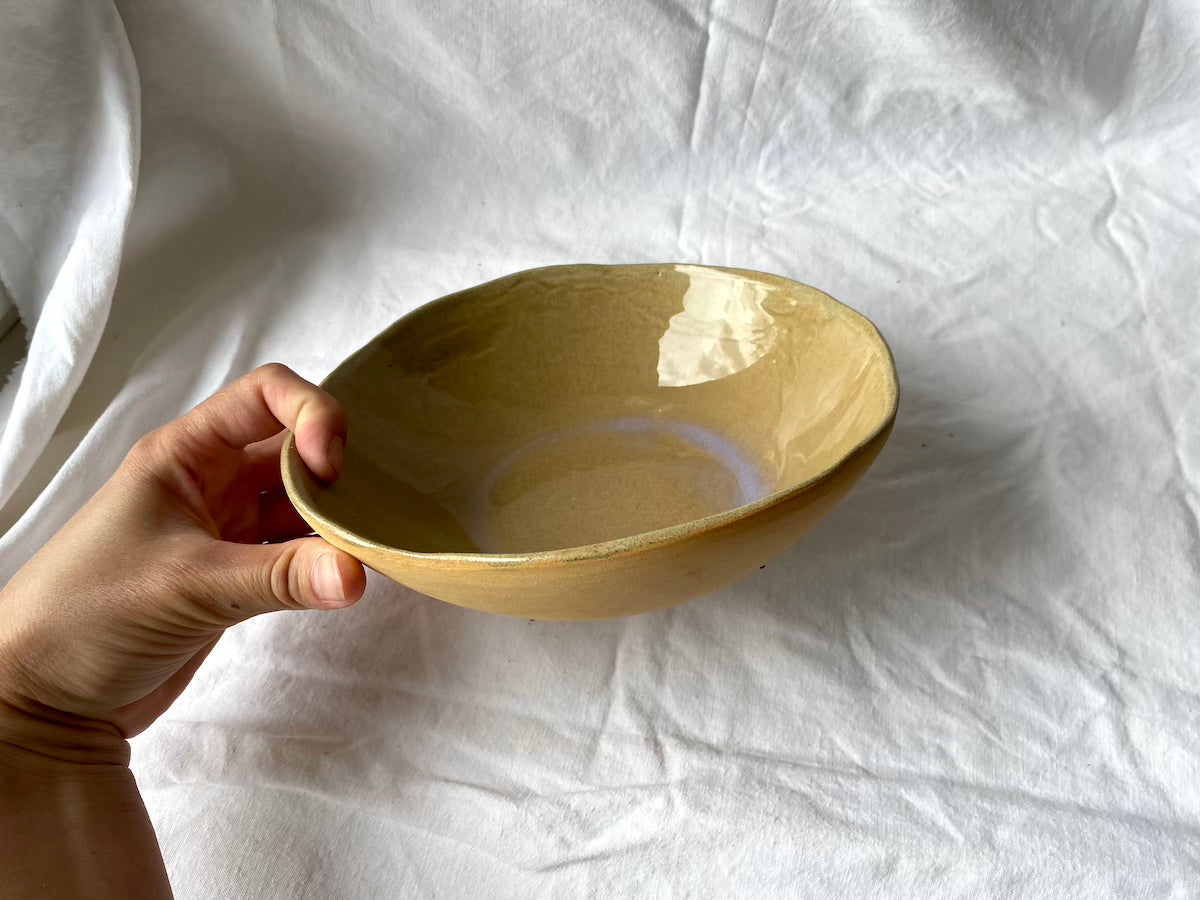 Bol - ⌀18*5 cm - Grès Roux - Transparent