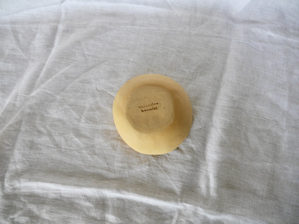 Bol - ⌀14*5 cm - Grès Roux - Blanc Gloss