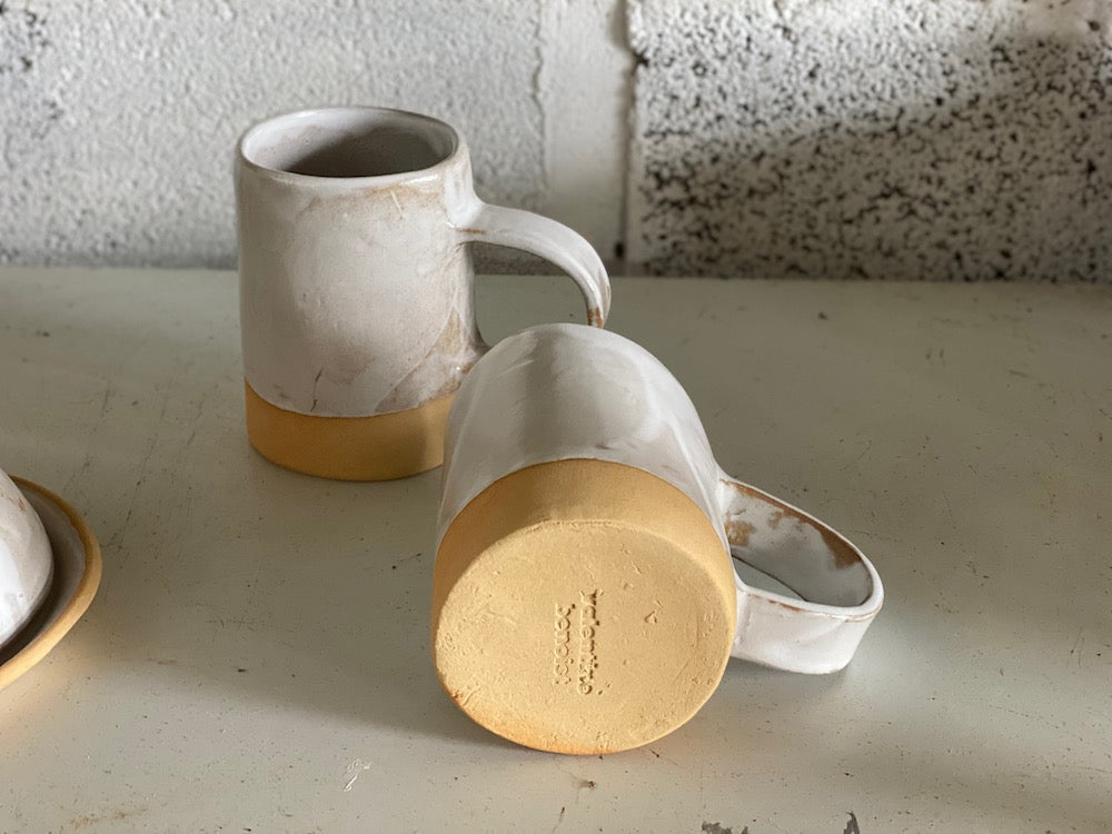 Mug - Grès Roux - Blanc Gloss