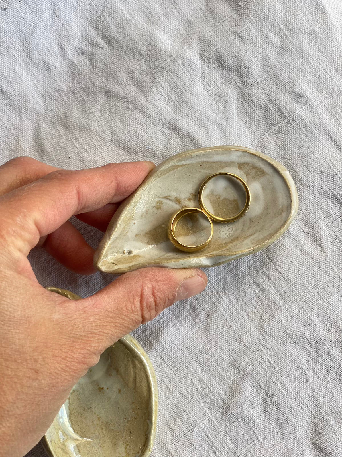 Coupelles Moules - Grès Doux - Blanc - Paire