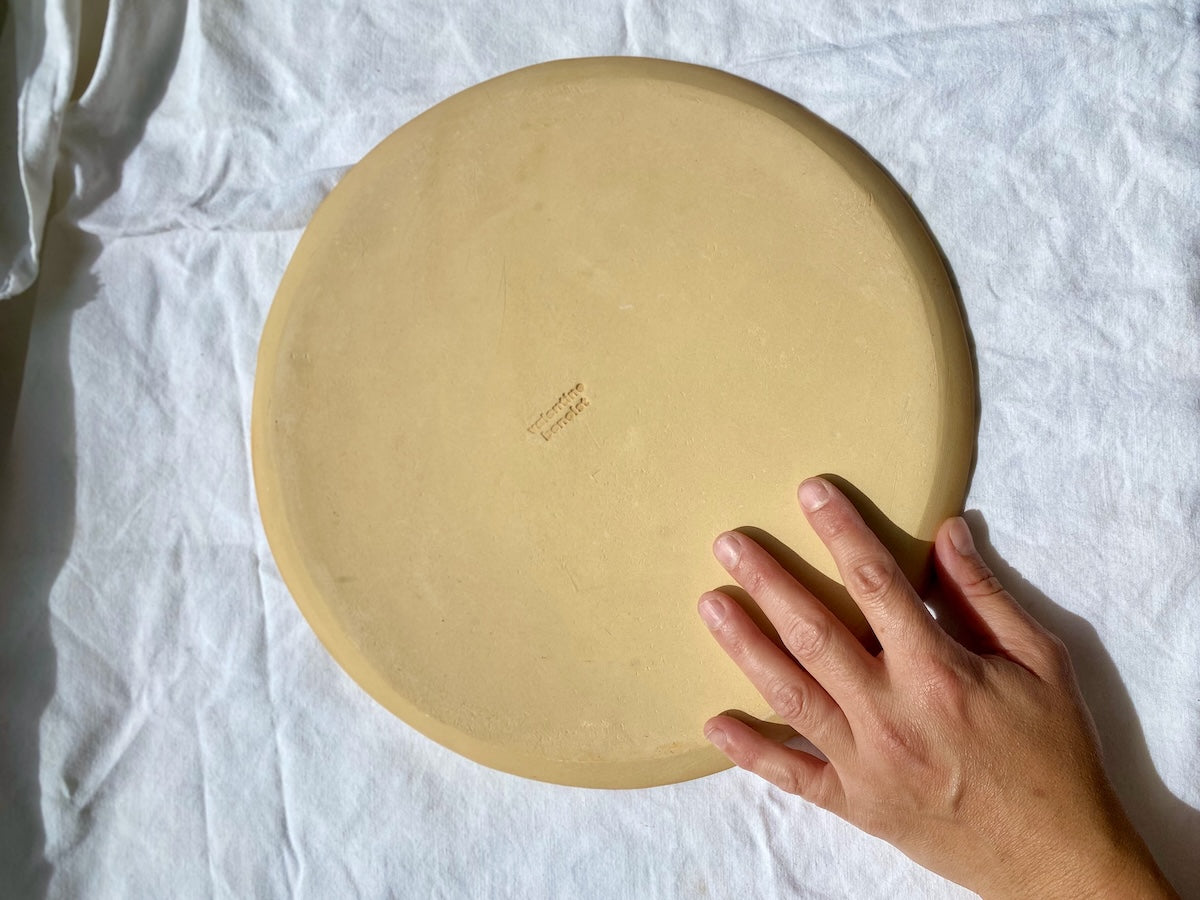 Plat Tarte - ⌀ 30 cm - Grès Roux - Lilas