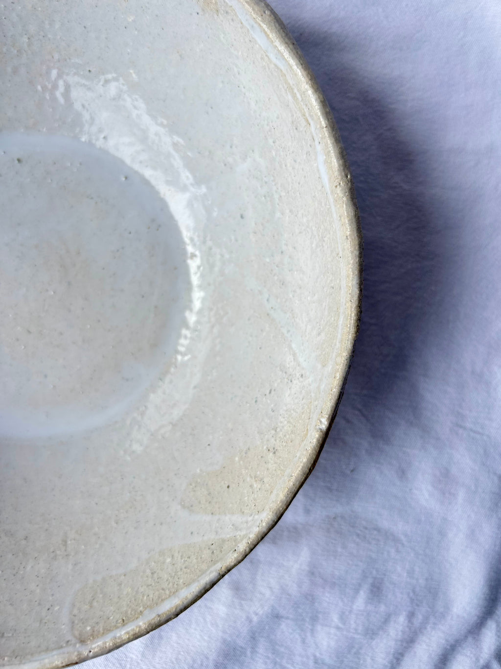 Saladier - ⌀22 cm - Grès Clair - Blanc Gloss