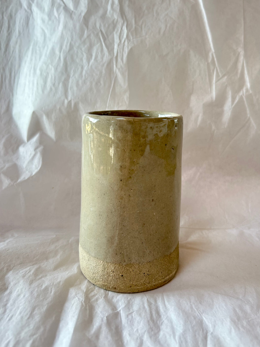 Gobelet / Tasse- Grès Gris - Transparent Gloss