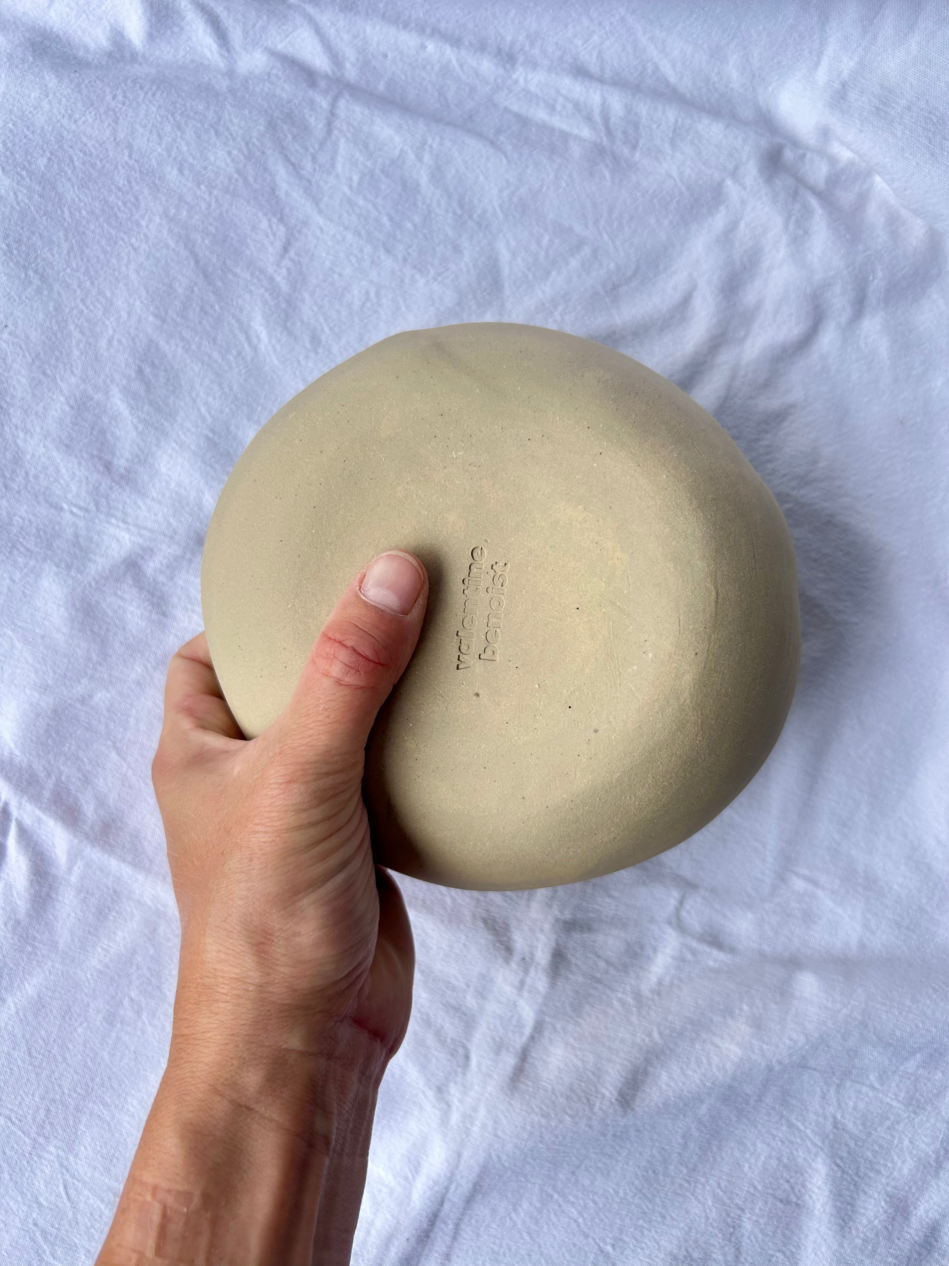 Bol - ⌀16.50 cm - Grès Doux Moucheté - Vert Céladon
