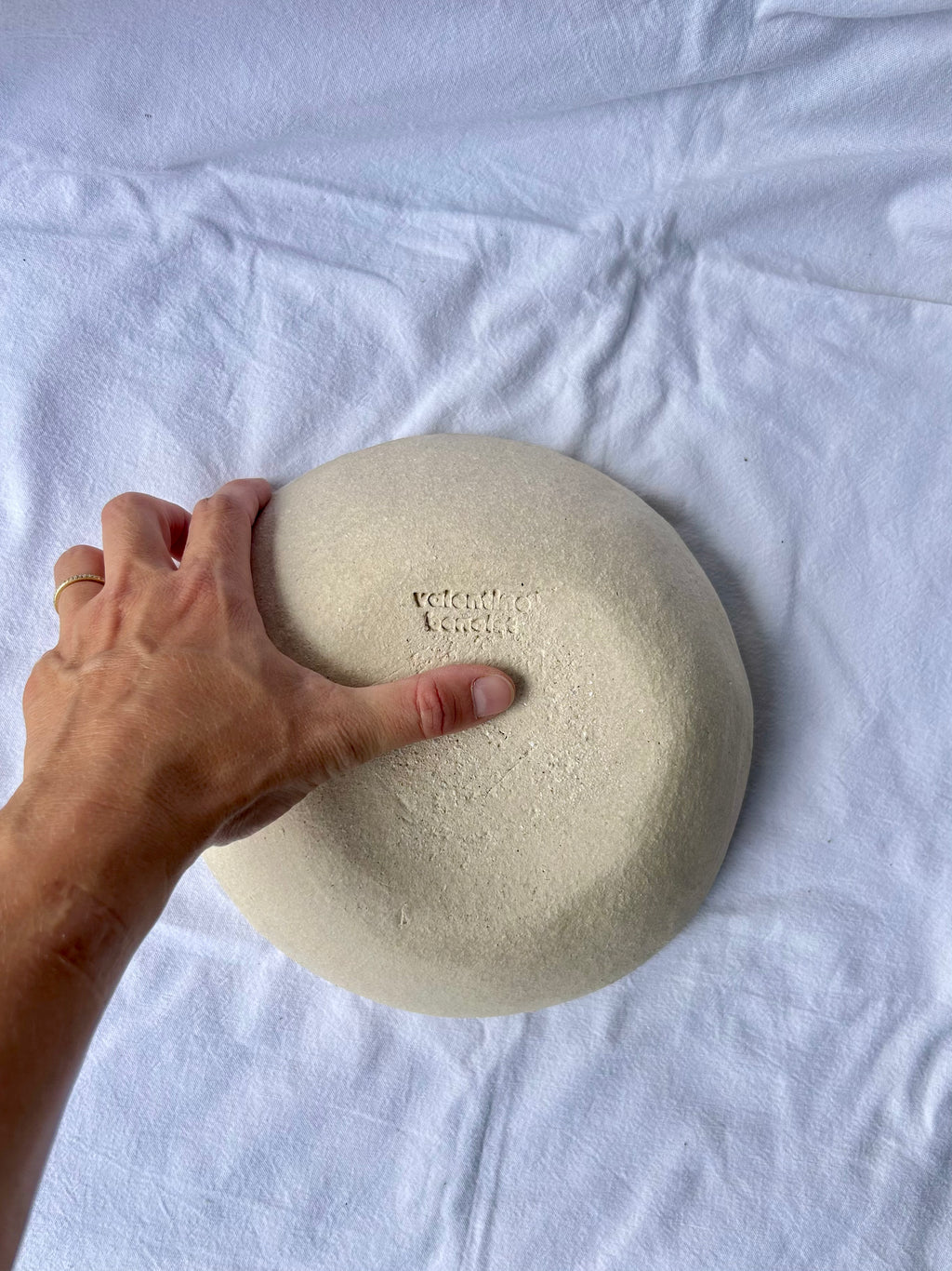 Saladier - ⌀22 cm - Grès Clair - Blanc Gloss