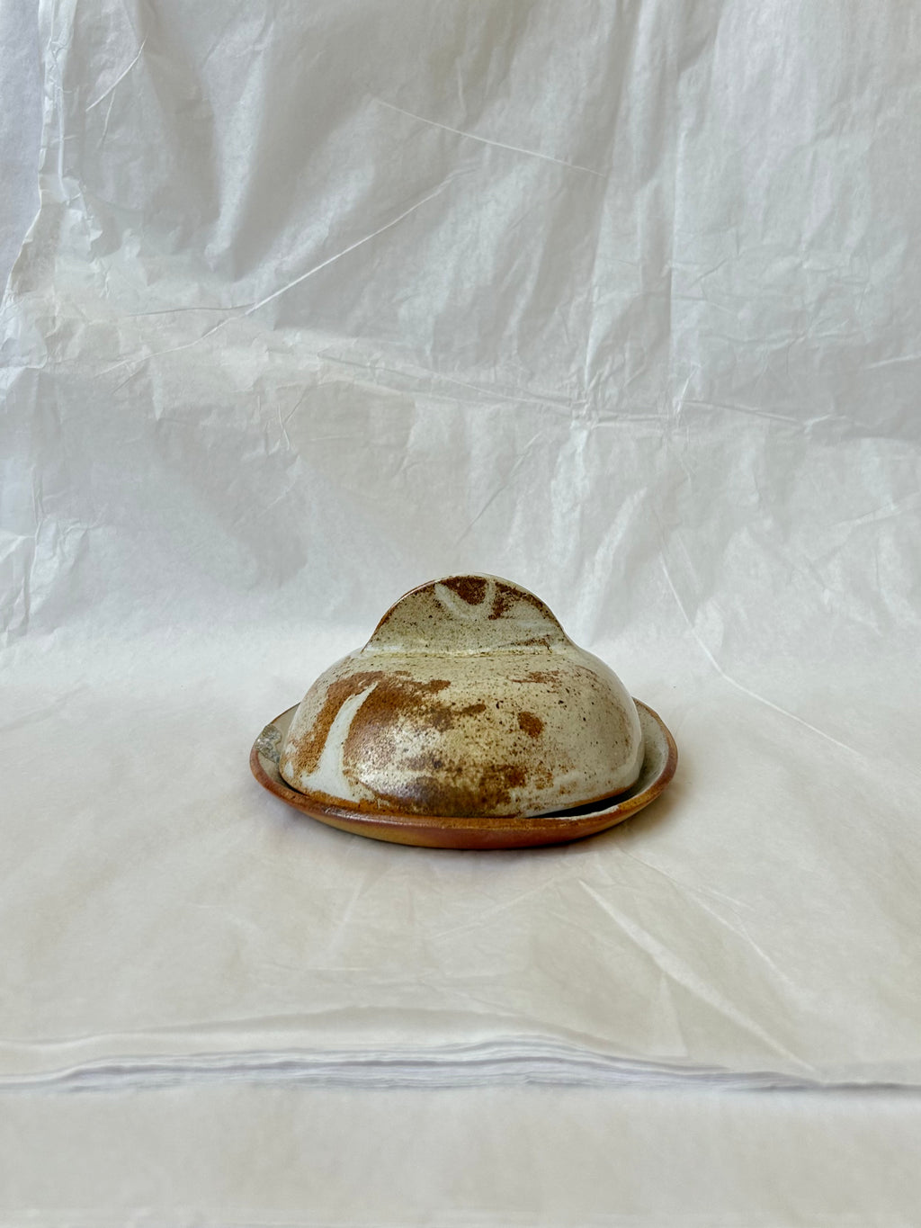 Scallop Shell Dish - Beige Stoneware - Wood-Fired