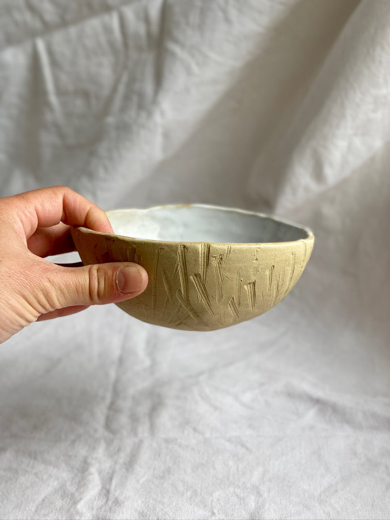 Bol Saint-Jacques - ⌀14*5 cm - Grès Doux - Blanc Gloss
