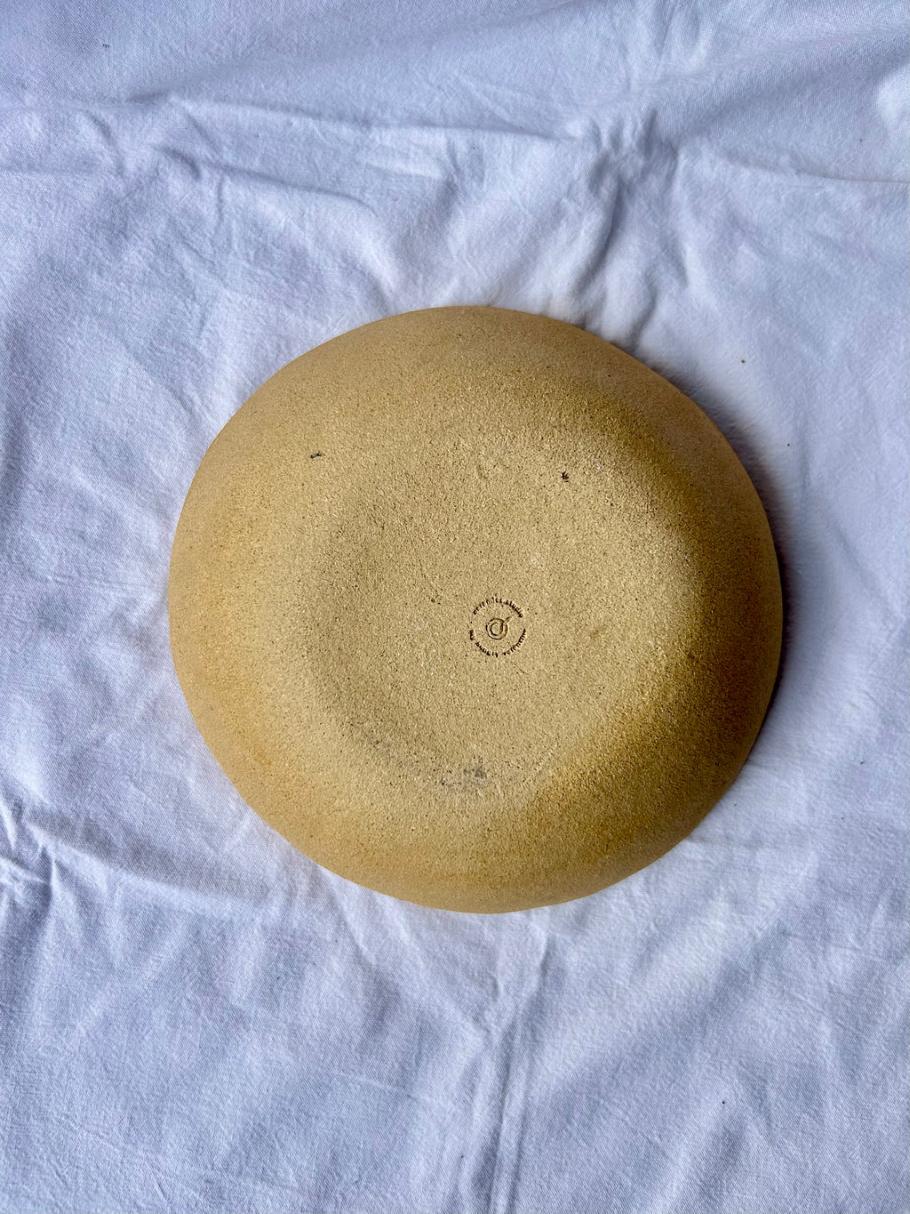 Saladier - ⌀21,50 cm - Grès Roux - Blanc Brossé