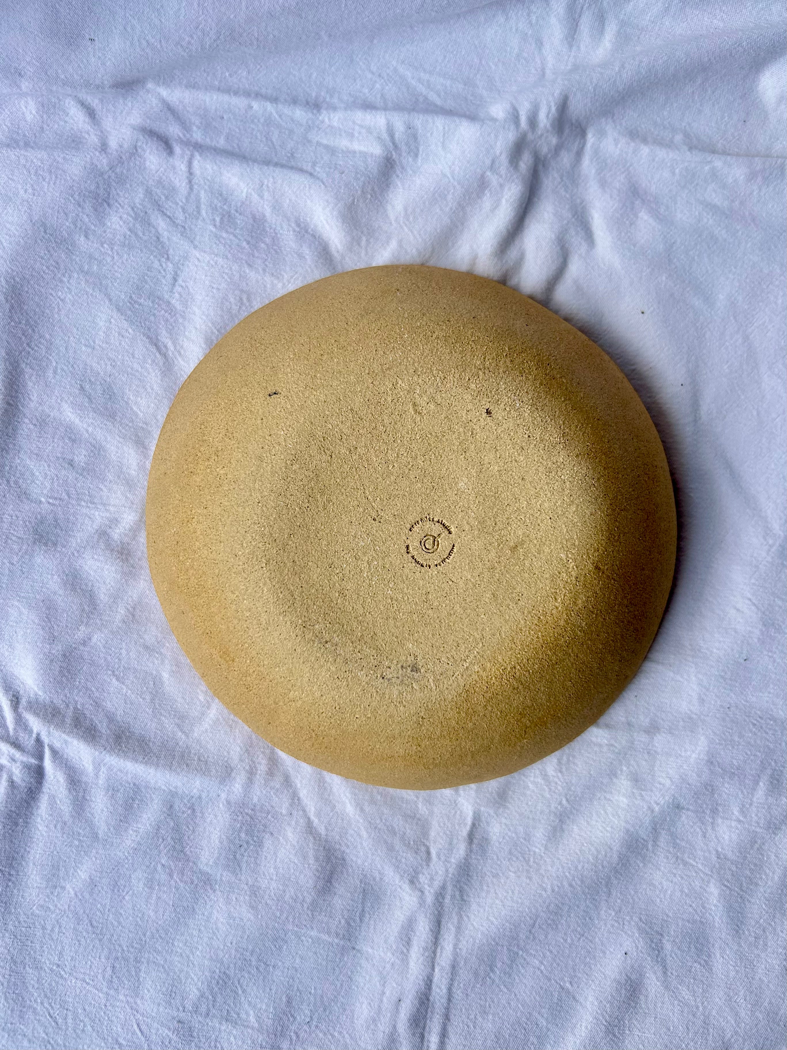 Saladier - ⌀21,50 cm - Grès Roux - Blanc Brossé