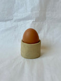 Coquetier - Grès Beige - Blanc Lunaire