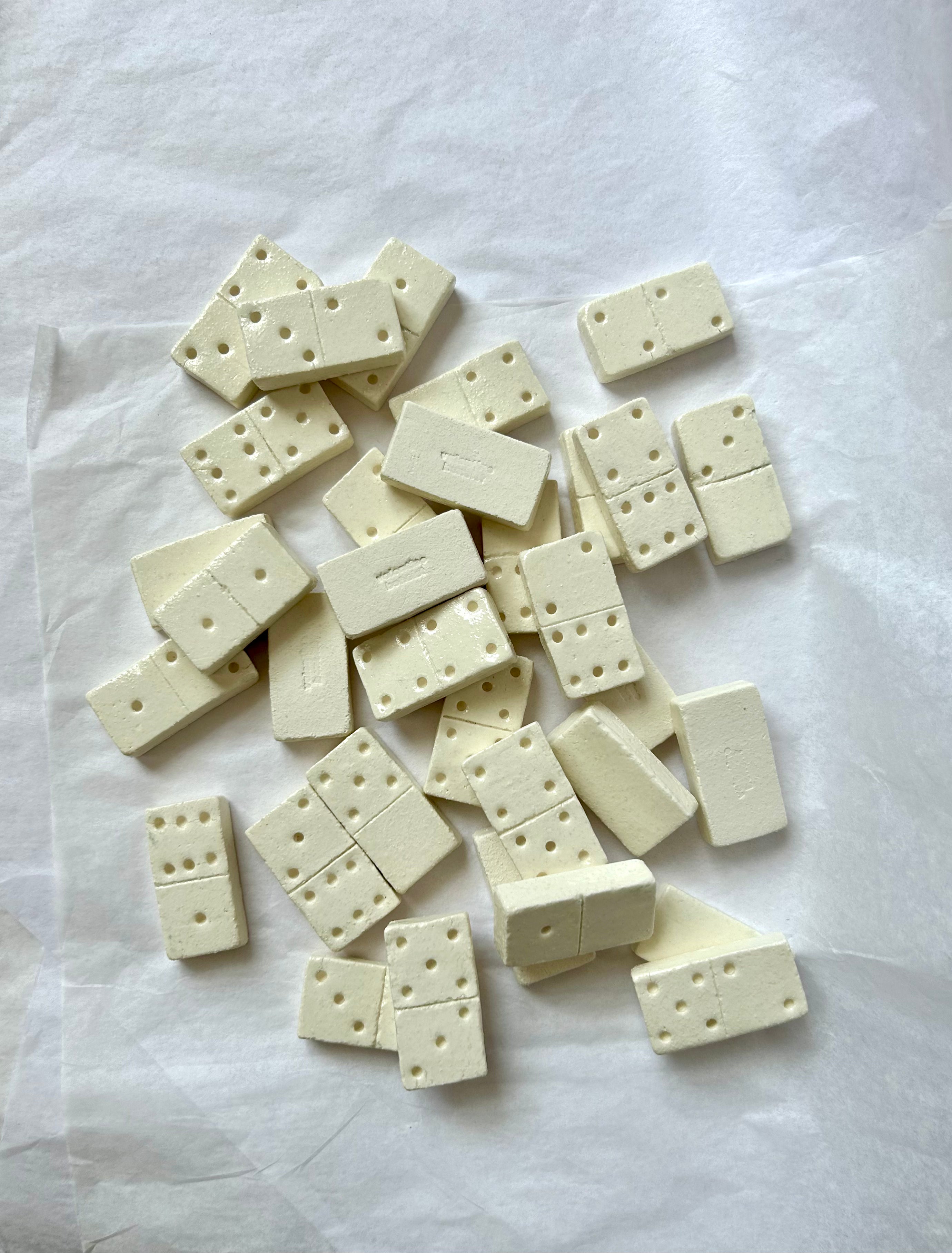 Dominos - Set - Grès Blanc Gloss