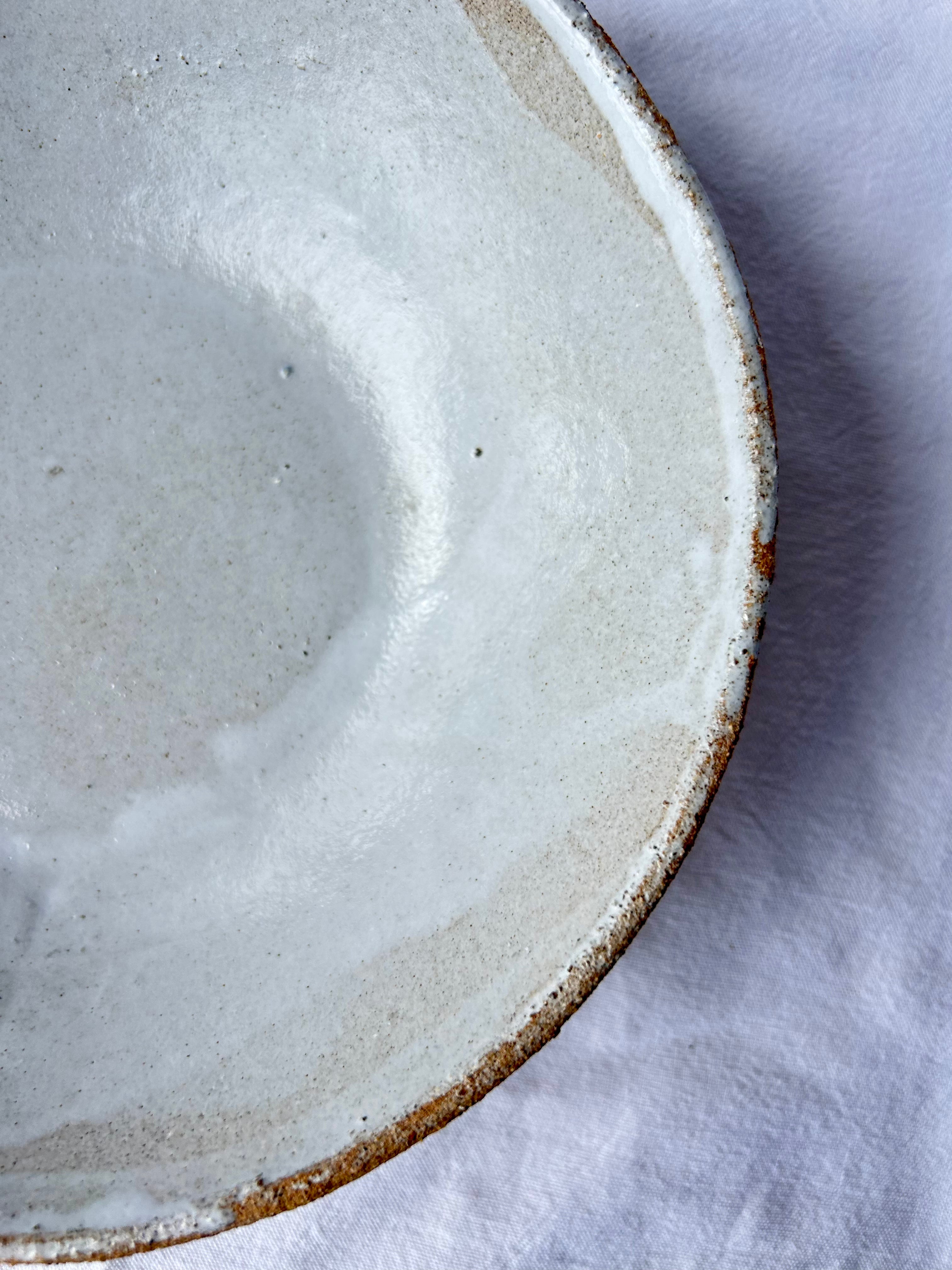 Saladier - ⌀21 cm - Grès Sable - Blanc Gloss