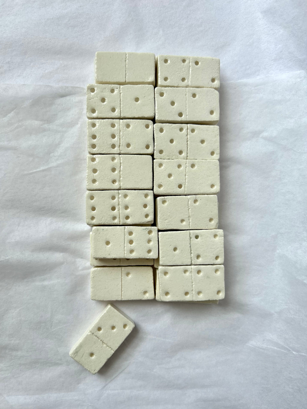 Dominos - Set - Grès Blanc Gloss