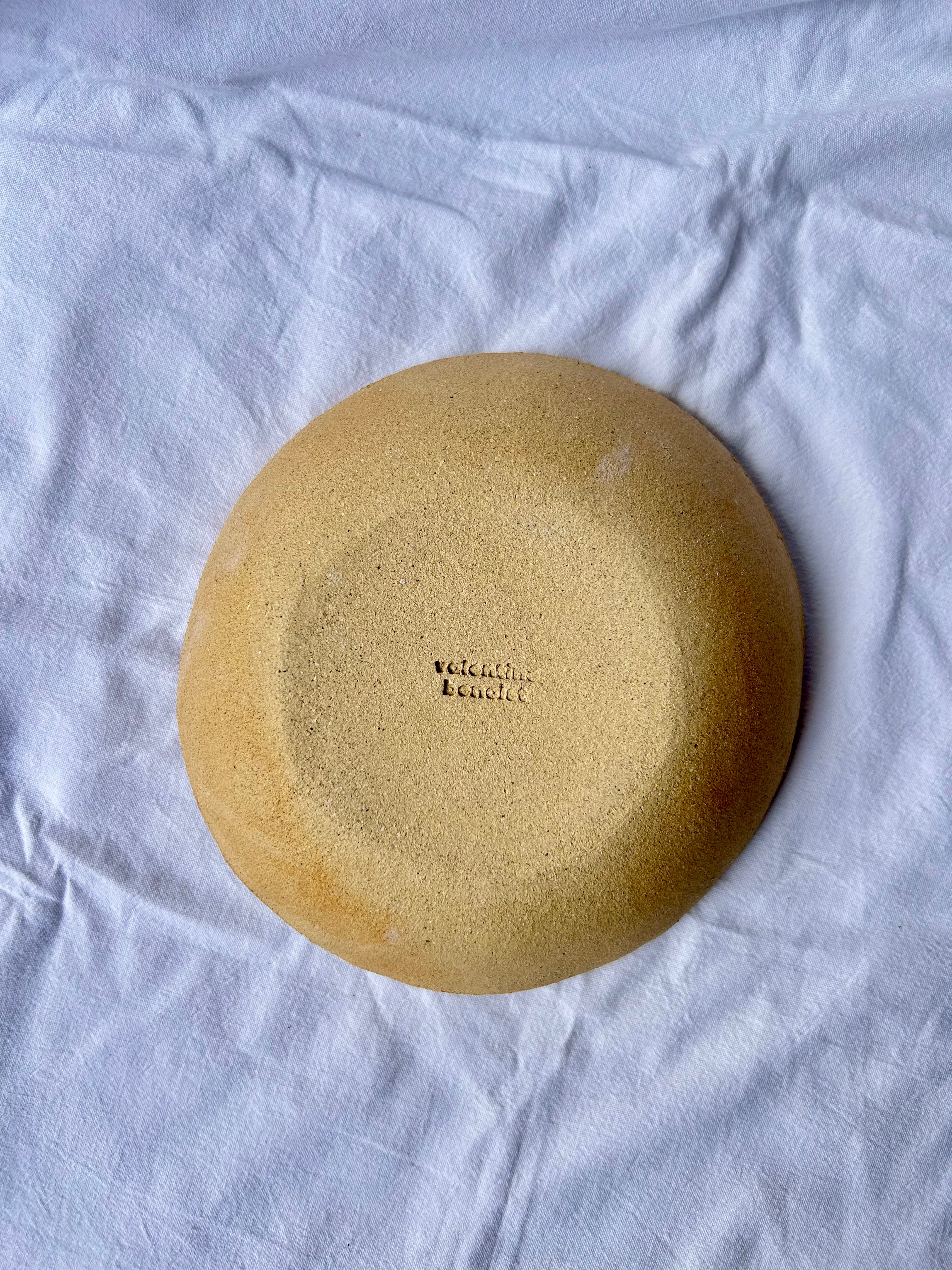 Saladier - ⌀21 cm - Grès Sable - Blanc Gloss