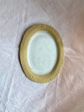 Plat Ovale Saint-Jacques - 22,50*17 cm - Grès Doux - Blanc Gloss