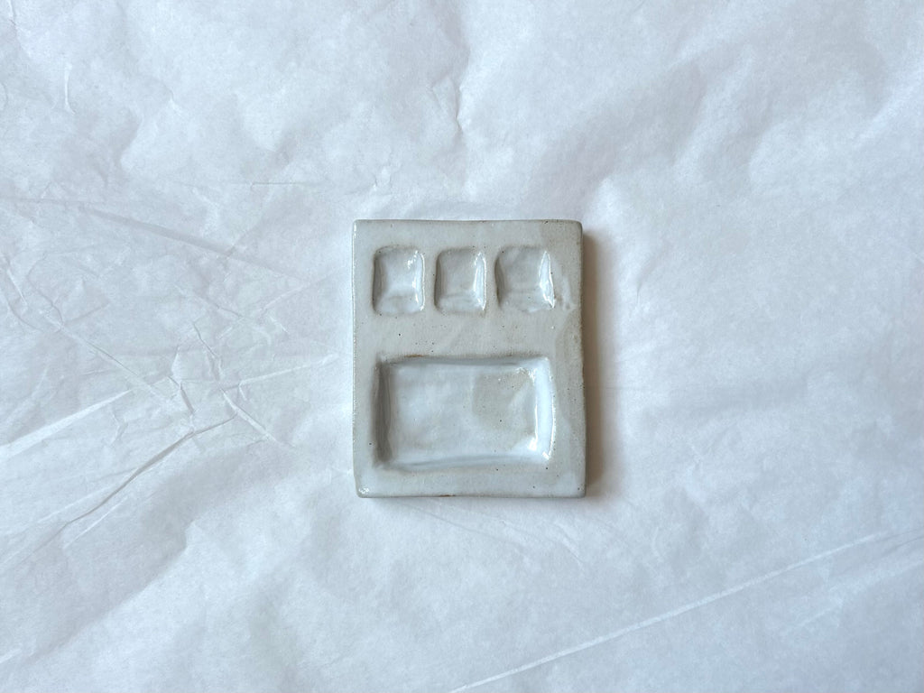 Palette peinture - Mini - Grès - Blanc Gloss