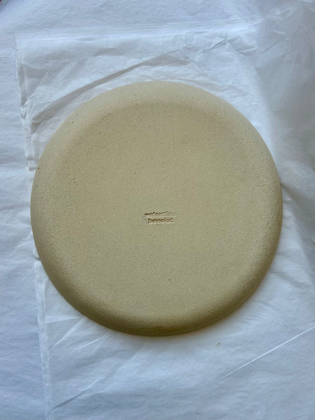 Plat Rond Creux - ⌀ 26,50 cm - Grès Clair - Blanc Mat