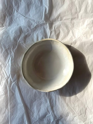 Assiette creuse - ⌀16 cm - Grès Doux - Blanc Gloss