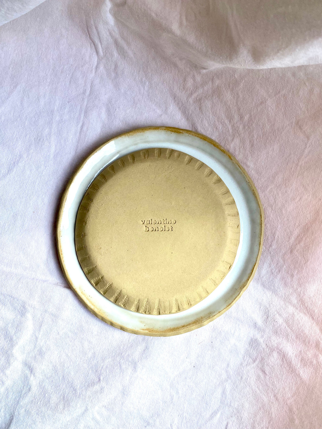 Assiette Saint-Jacques - ⌀25 cm - Grès Doux - Blanc Gloss