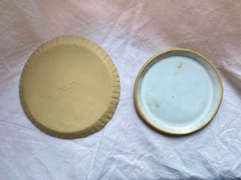 Assiette Saint-Jacques - ⌀25 cm - Grès Doux - Blanc Gloss