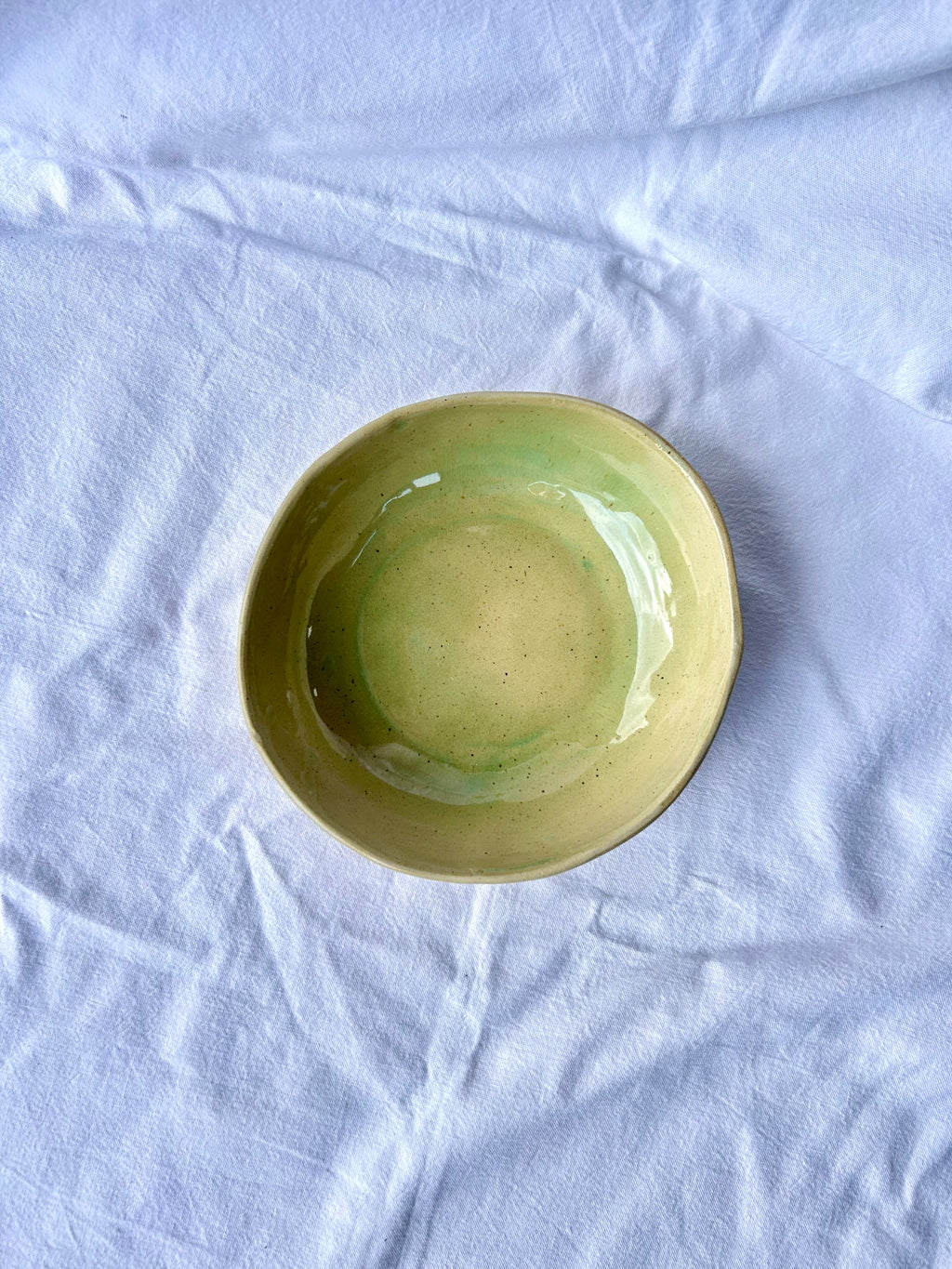 Bol - ⌀16.50 cm - Grès Doux Moucheté - Vert Céladon
