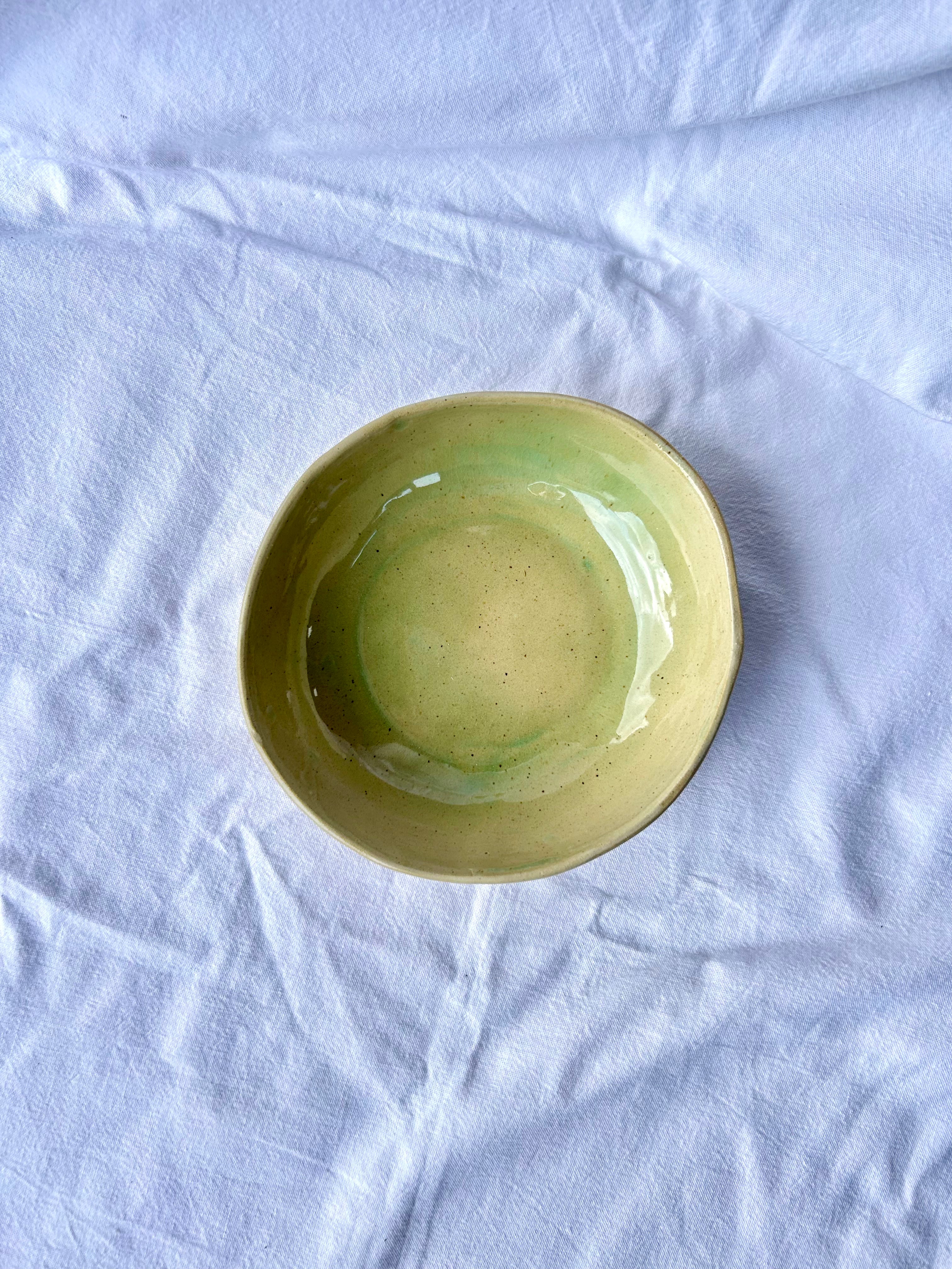 Bol - ⌀16.50 cm - Grès Doux Moucheté - Vert Céladon