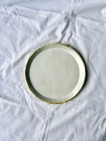 Assiette Saint-Jacques - ⌀18 cm - Grès Doux - Blanc Gloss