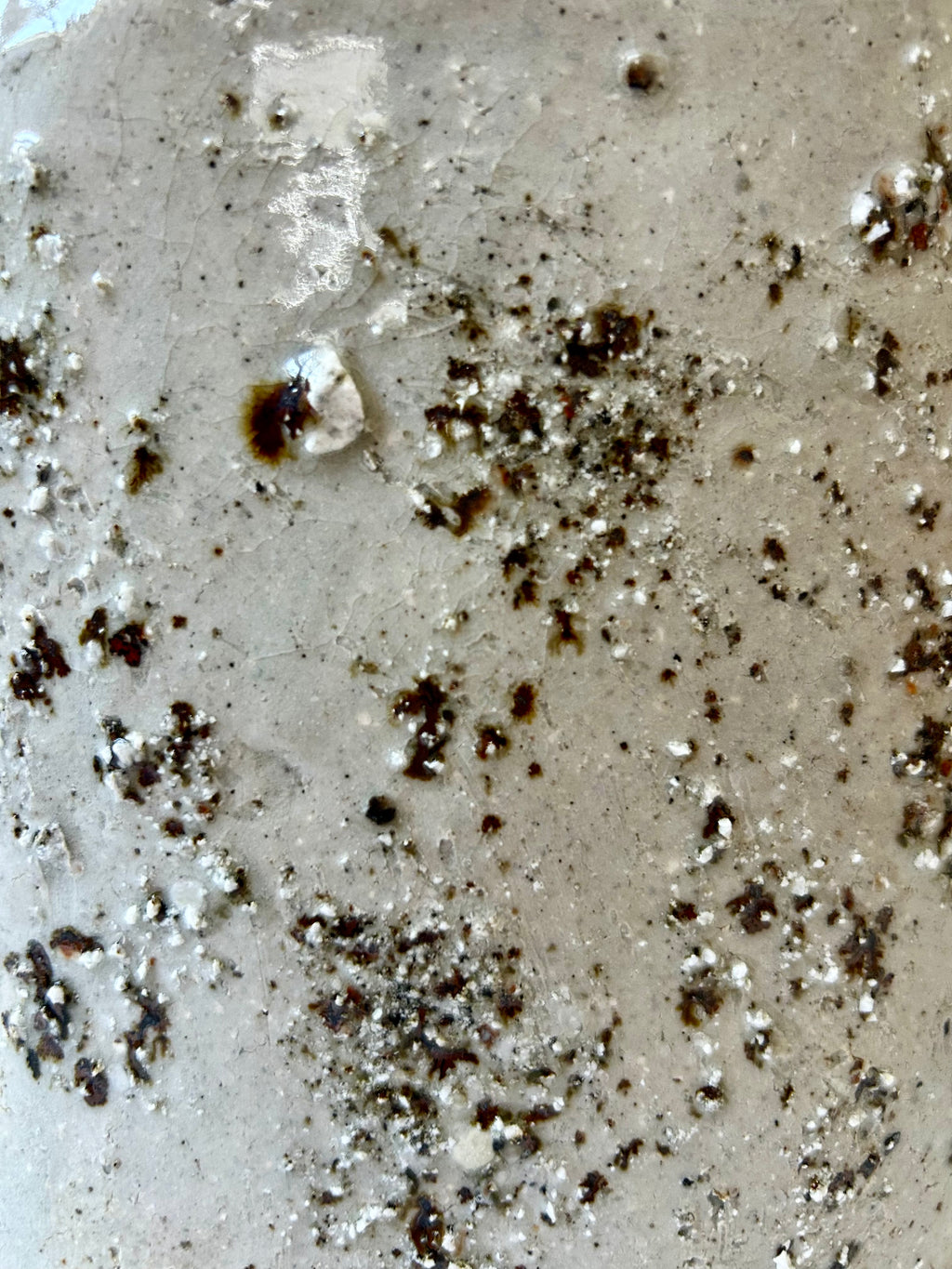 Vase OX18, 2026 - Grès, Fragments Granitiques - Cuisson Feu de Bois 05/2026