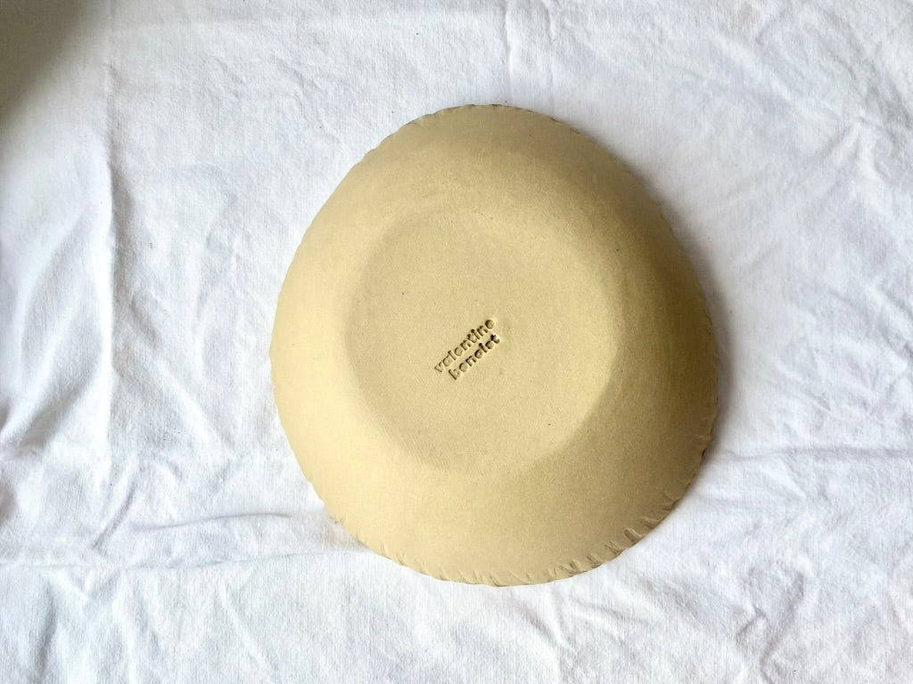 Saladier Saint-Jacques - 20*5 cm - Grès Doux - Blanc Gloss