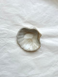 Coupelle Coquille Saint-Jacques - Grès Beige - Blanc Gloss