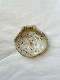 Scallop Shell Dish - Beige Stoneware - Wood-Fired