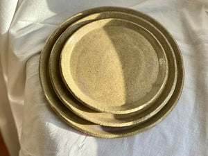 Side / Dessert plate - 18 cm - Sandy Clay - Transparent