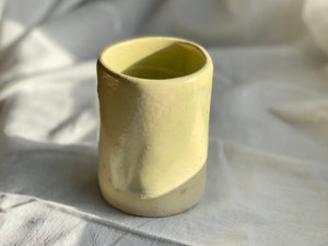 Tumbler / Small Vase - Soft clay - Celadon Green