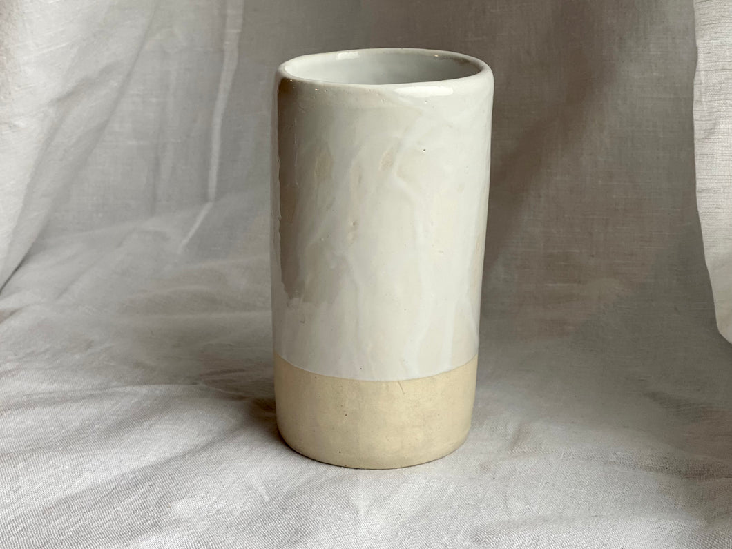 Vase - Medium - Soft clay - Gloss White