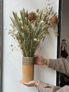 Slab Vase - Sandy Clay