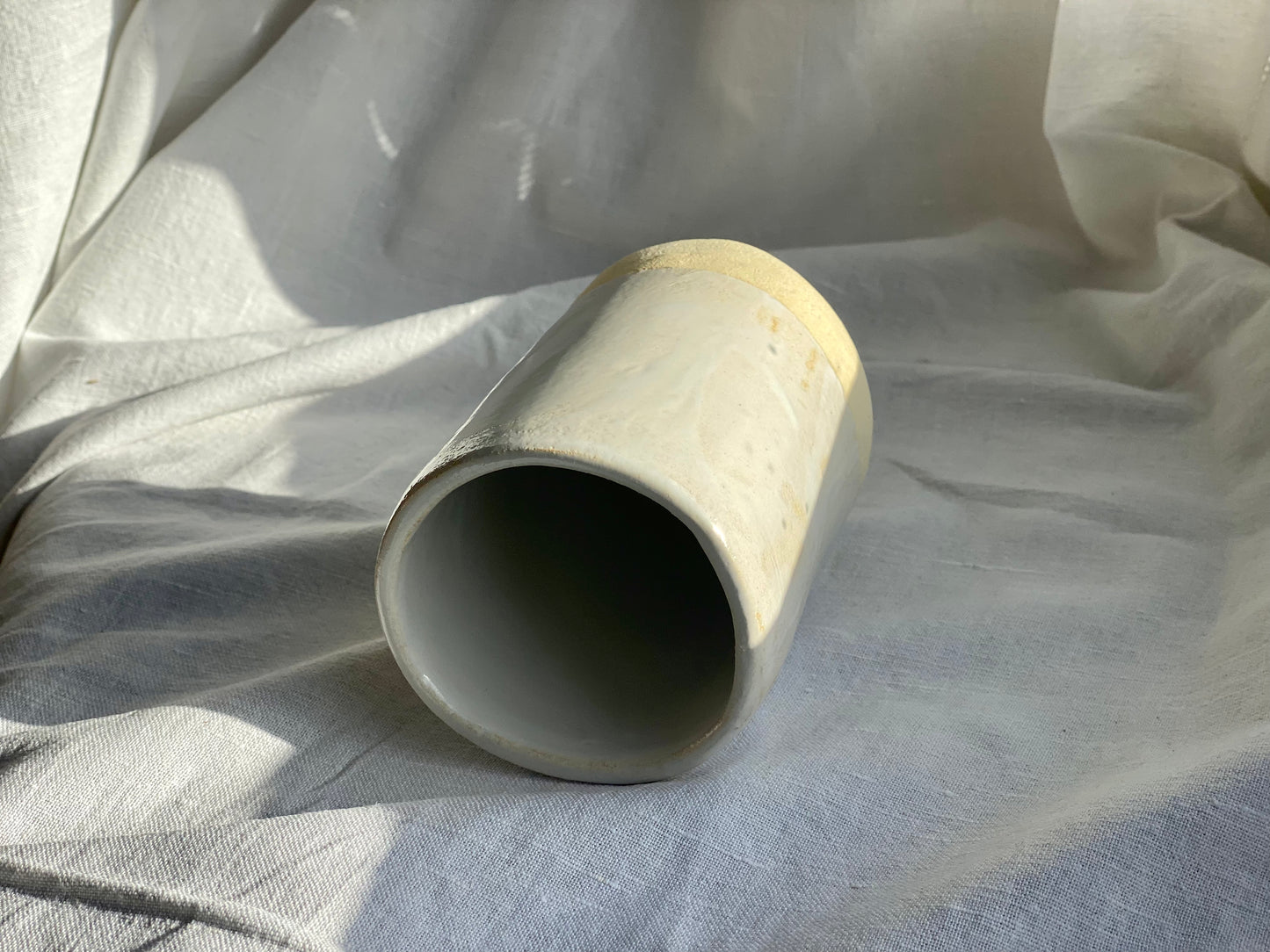 Gobelet / Tasse- Grès Doux - Blanc Gloss