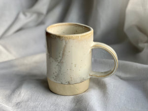 Coffee or tea mug - Soft clay - Lunar White