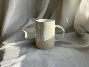 Coffee or tea mug - Soft clay - Gloss White