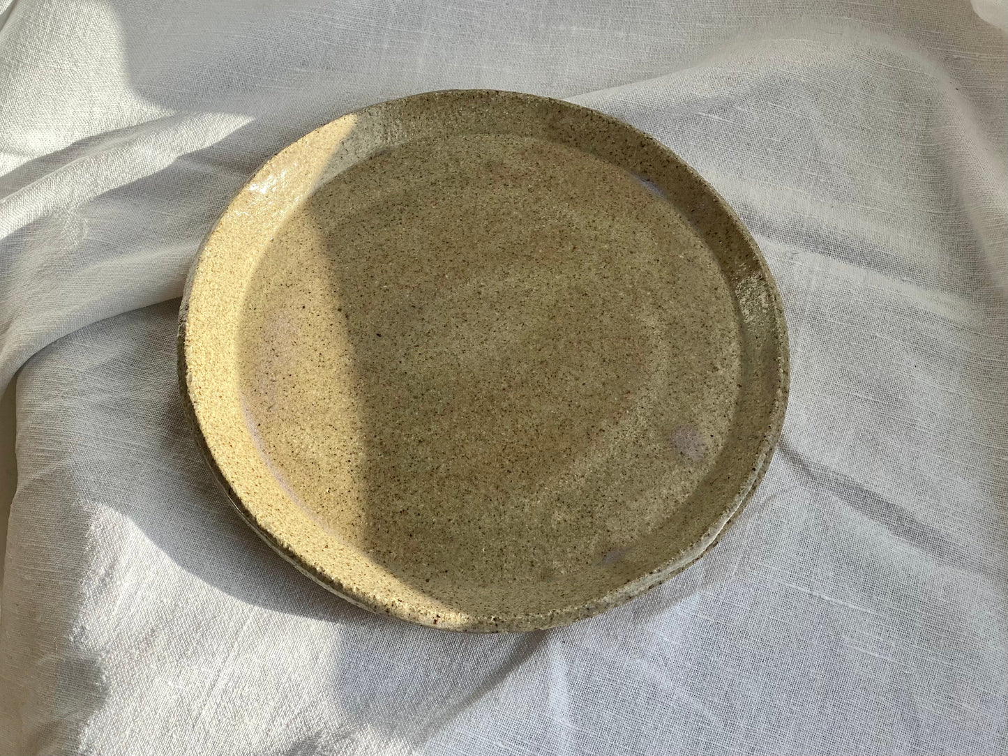 Starter plate - ⌀21 cm -Sandy Clay - Transparent