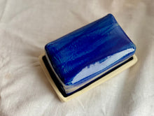 Cargar imagen en el visor de la galería, Butter dish - Rectangular - Midnight Blue
