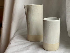 Vase - Medium - Soft clay - Gloss White