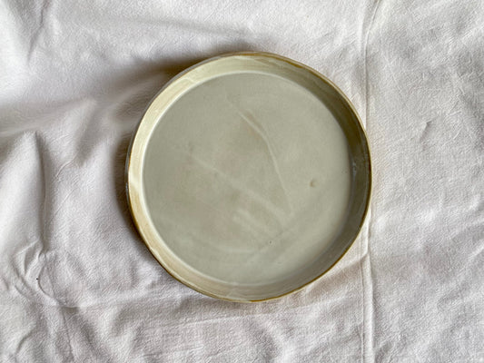 Assiette Personnalisée - ⌀21 cm - Grès Doux - Blanc Gloss