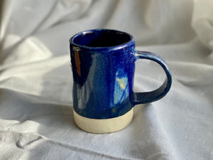Coffee or tea mug - Soft clay - Midnight Blue