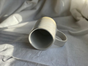 Coffee or tea mug - Soft clay - Gloss White
