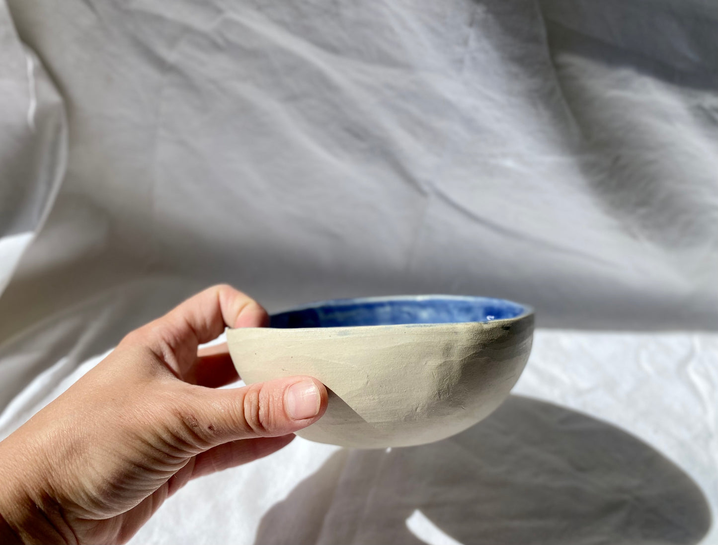 Bol - ⌀14*5 cm - Grès Doux - Bleu Délavé