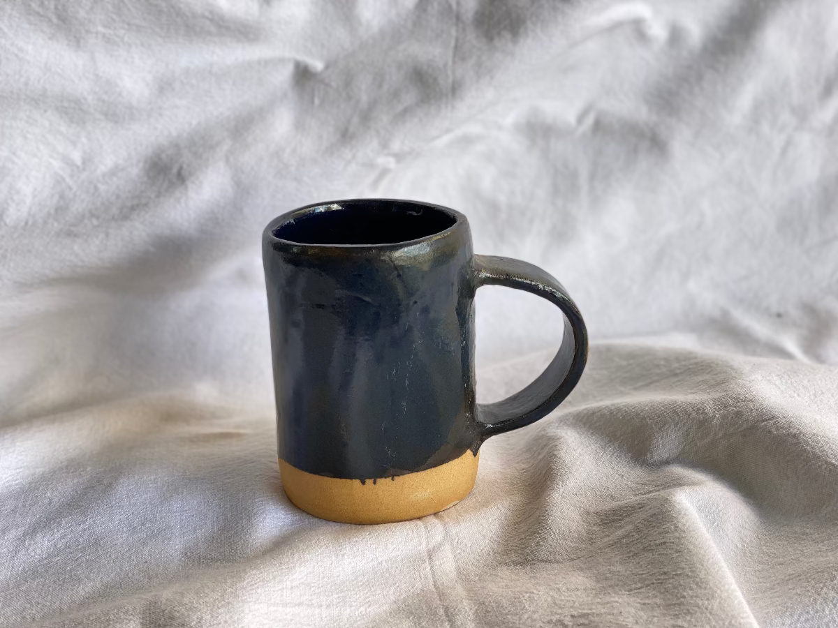 Mug - Grès Roux - Bleu Nuit | Valentine Benoist Ceramics Studio