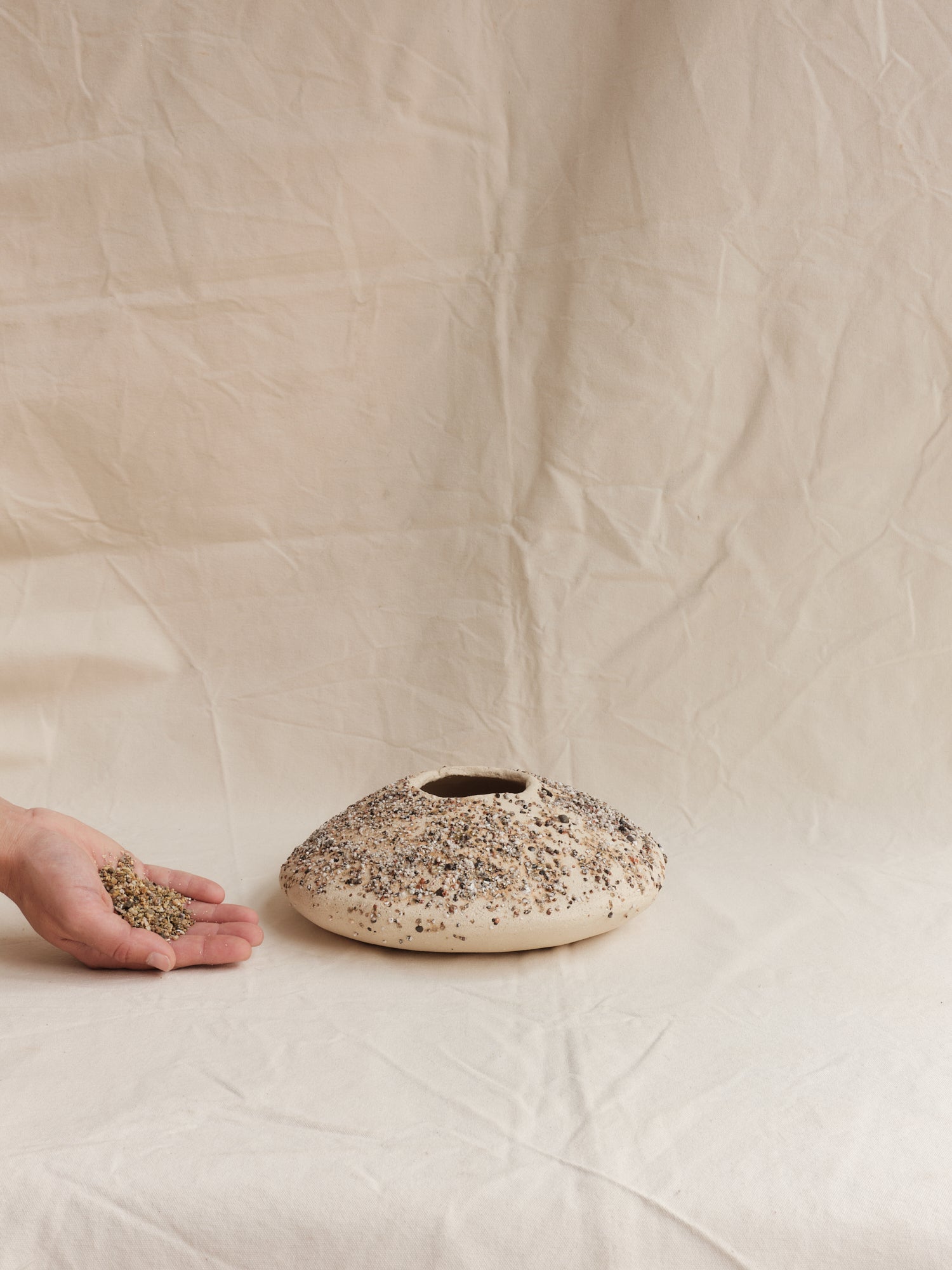 Vessel 05 ~ Stoneware, Sea Debris